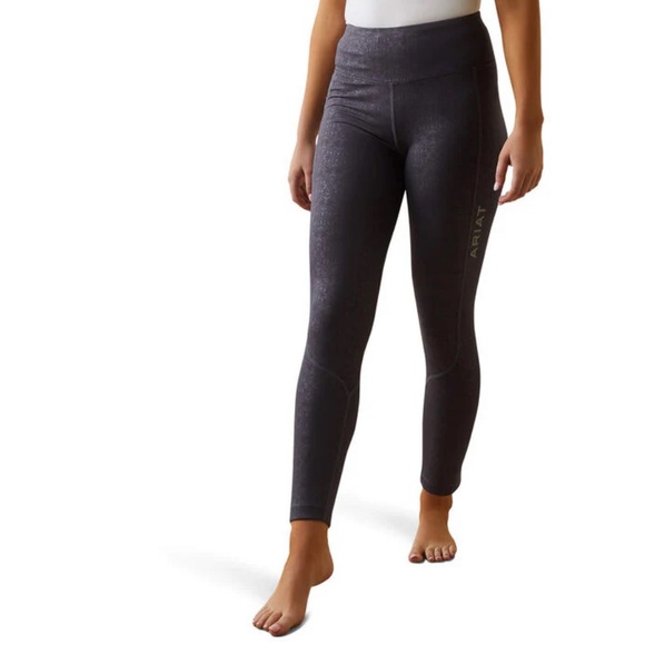 Ariat Women's Zia Embossed Riding Tights - Dark Gray size medium - Picture 3 of 15